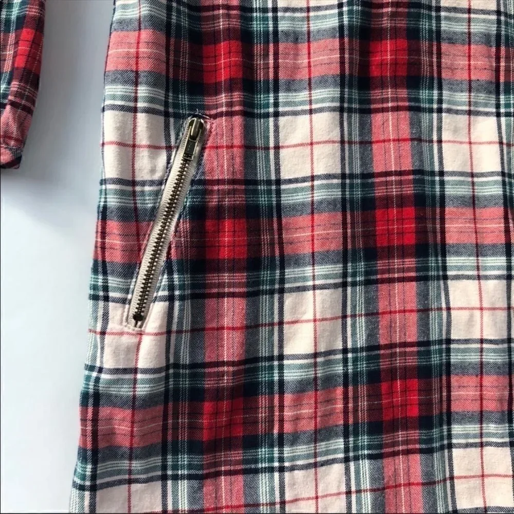 Baby GAP Christmas Red, Green & Cream Plaid Dress! ❤️